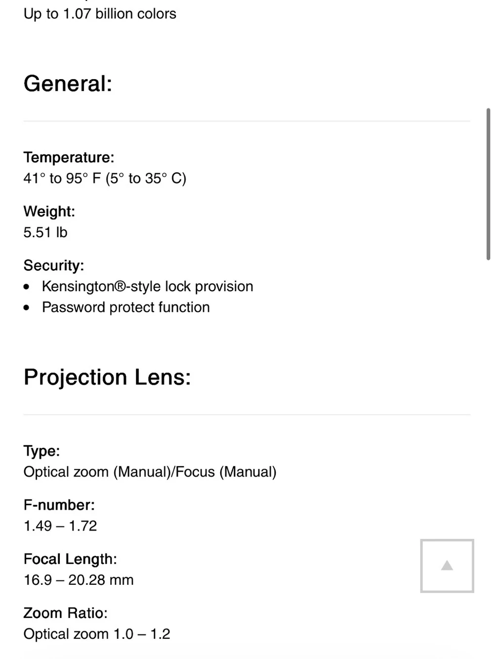 Epson Pro EX7260 Projector